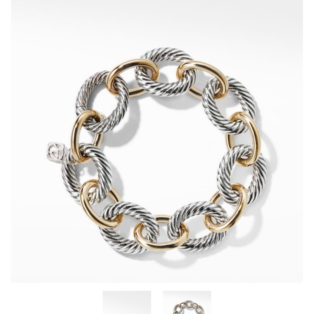 Beautiful david yurman bracelet 18k gold and sterling silver